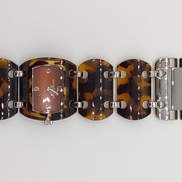 Vintage Michael Kor\'s Brown Tortoise Acetate Women\'s Watch main image 4